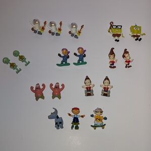 Assorted Cartoon Character Figurines Set